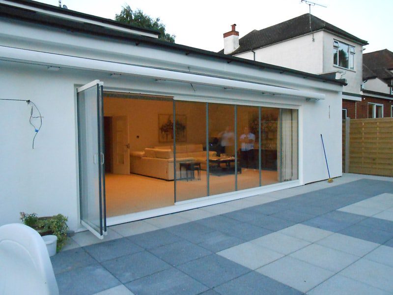 the innovative glass bifolding doors from frameless glass curtains have many unique features compared to standard bifolding doors.