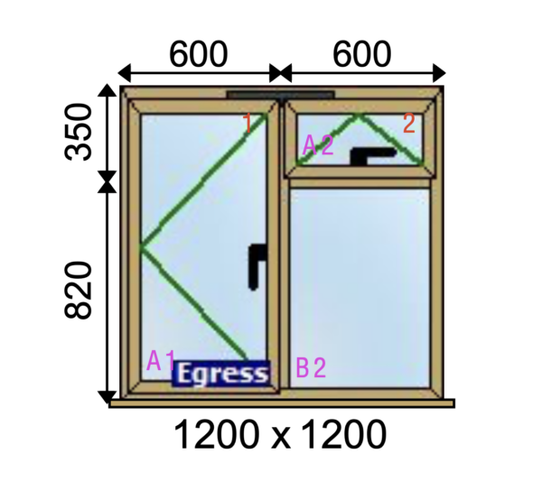 design of typical kitchen window with indicative aluminium window prices