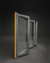 the warmcore from synsealis a brand new door that  features aluminium  clad profiles for excellent u values.