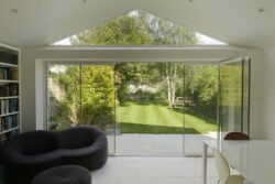 a frameless bifold can offer more uses in the home as well as being available larger and taller than most other types of doors.