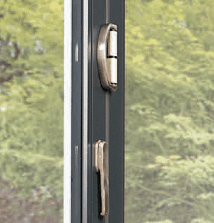 origin door handles on a bifold.