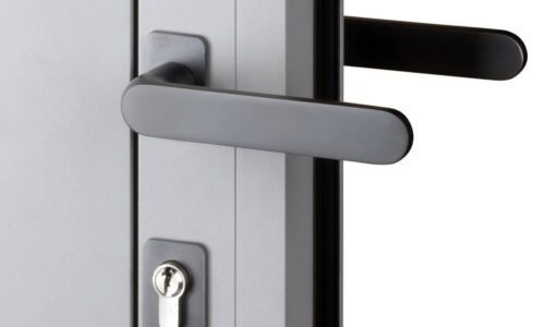 purity door handles on air bifolding door