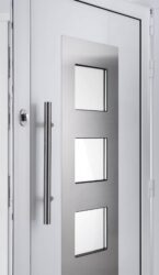 aluminium front doors.