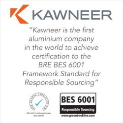 kawneer certificate of ben 6001