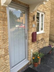 a front door is where you can use integral blinds.