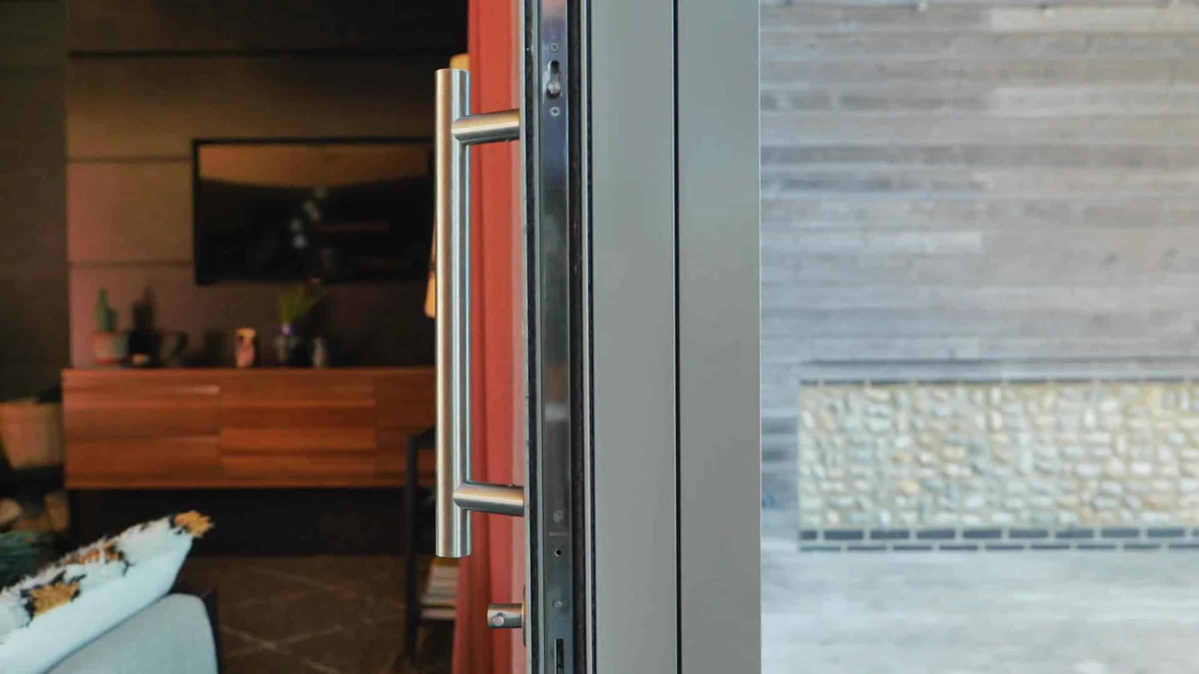 picture of open and stacked sliding doors