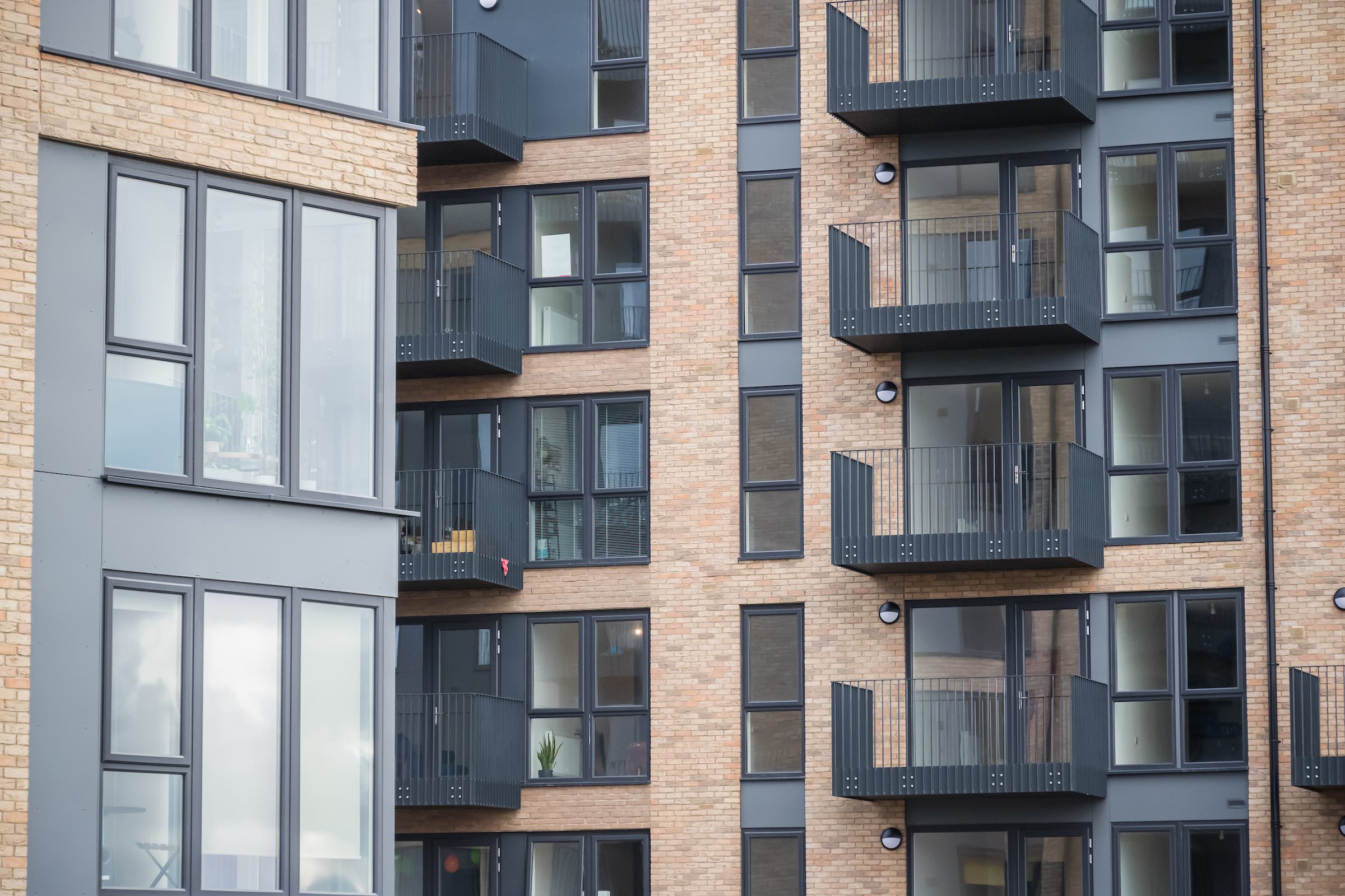aluprof uk doors and windows in a new apartment building