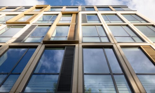 aluk aluminium windows in a cheltenham office building