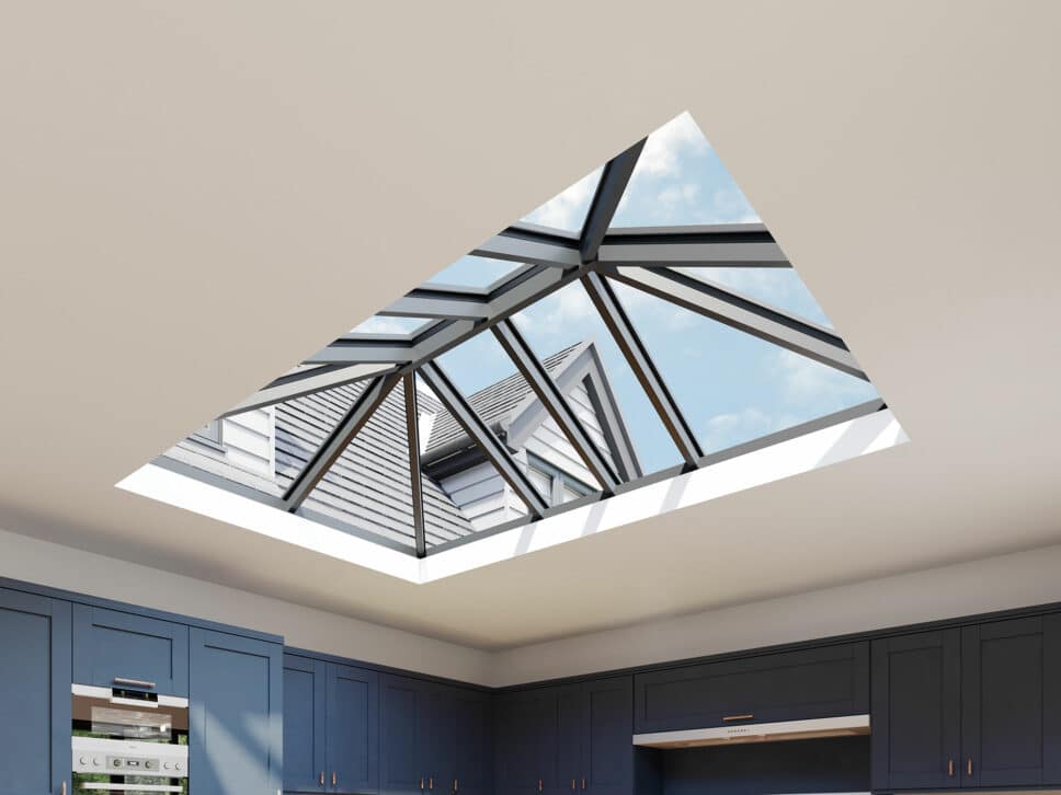 xenlite roof lantern in a new kitchen extension