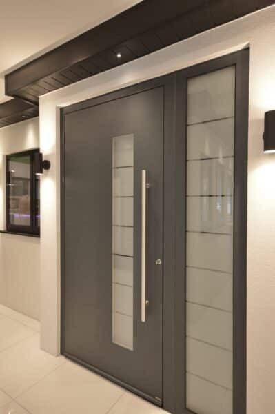 picture of Attlas front doors at chigwell window centre showroom